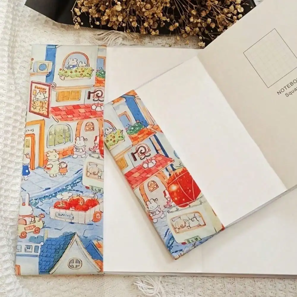 A5 A6 Kaninchen Stadt Buch Abdeckung Planer Fall Abdeckung Schutzhülle Journal Cover Schutz Büro Schreibwaren – Detail 4