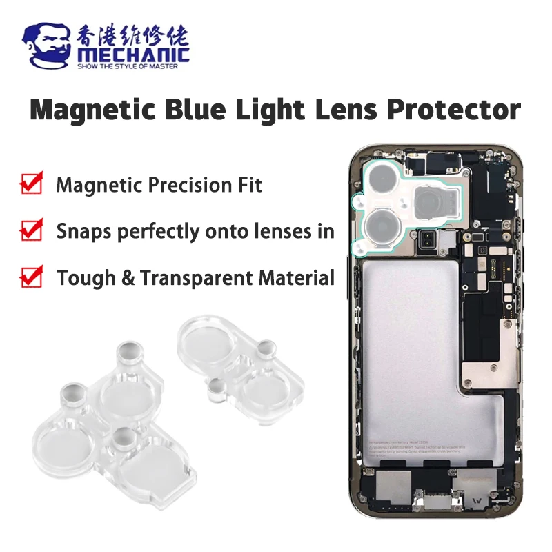 

MECHANIC CP23 Magnetic Camera Blue Light Lens Protector for iPhone 12-16 Series Repair Filter Anti Scratch Camera Cover Tool