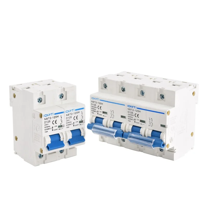 3PCS CHYT Electric 125A 100A 4 Pole Manual Modular Changeover Switch Transfer MTS Changeover Manual Transfer Switch