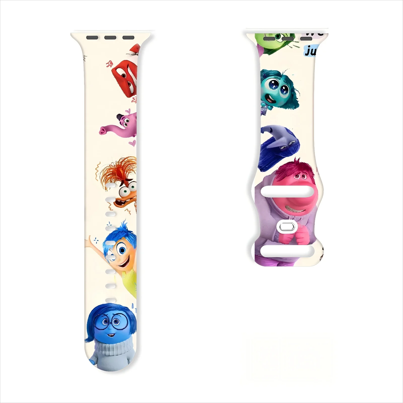 

Inside Out 2 Printed Strap for Apple Watch 11 10 9 8 Silicone Band Replaceable Bracelet for iWatch 46mm 45mm 42mm 41mm Watchband