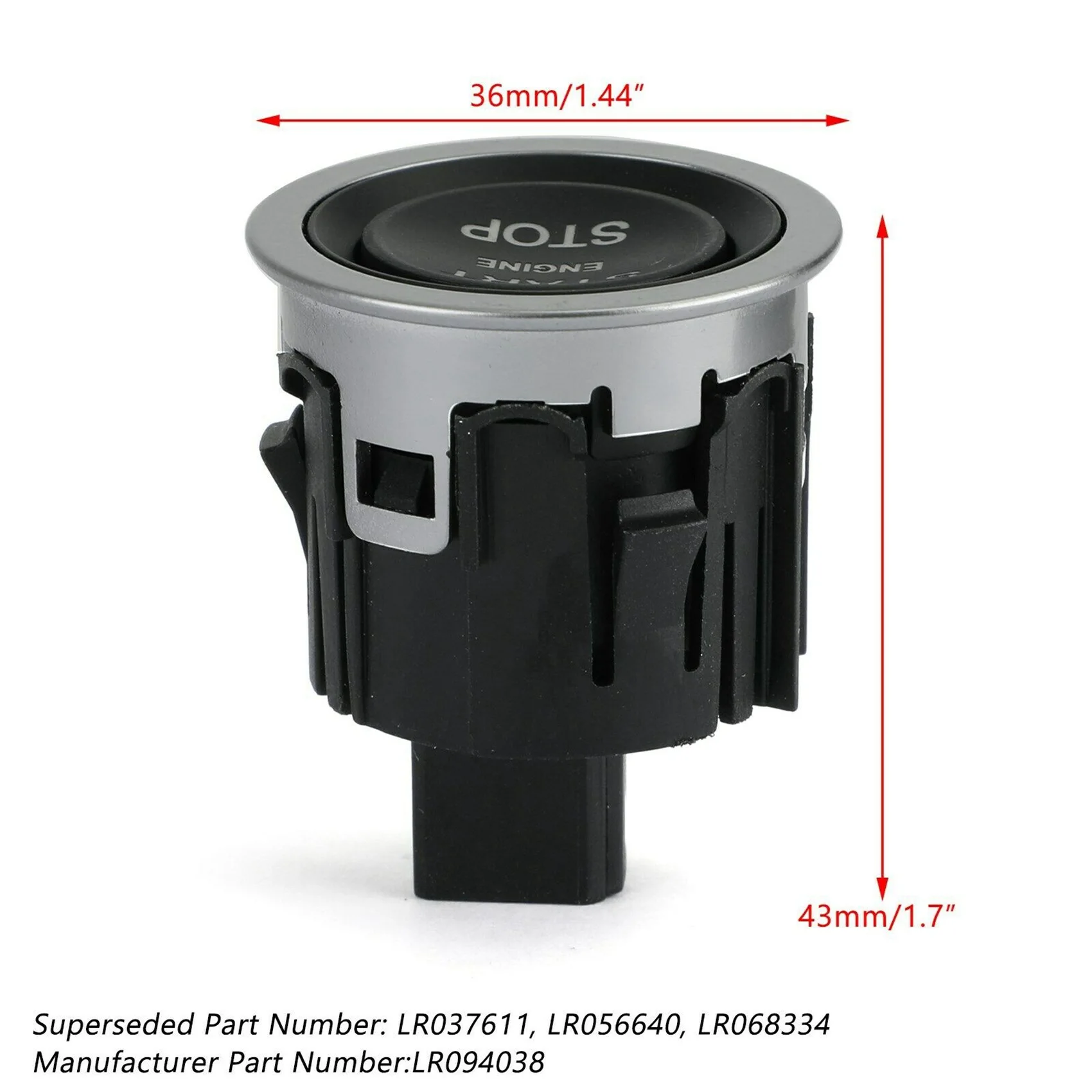 Ligue e pare interruptor para Land Rover, interruptor de ignição, Range Rover Sport Evoque, Discovery Sport, LR094038, LR056640, LR068334