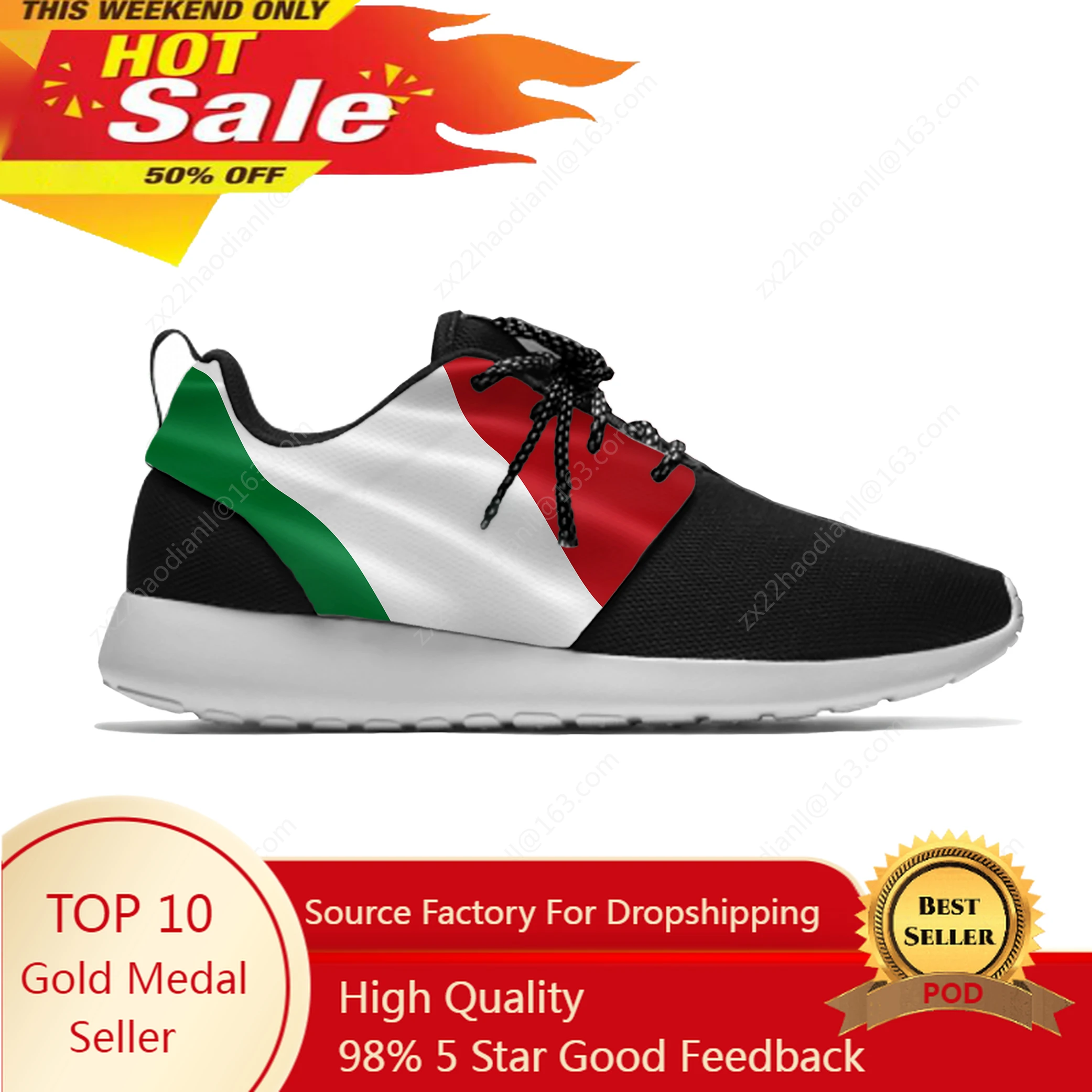 

Italy Italian Italia Flag Patriotic Fashion Funny Sport Running Shoes Casual Breathable Lightweight 3D Print Men Women Sneakers