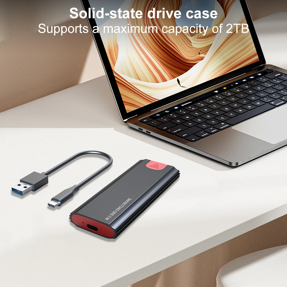 Caja M.2 NVME NGFF SATA SSD, carcasa SSD, unidad de estado sólido, carcasa externa para SSD SATA 2230/2242/2260/2280