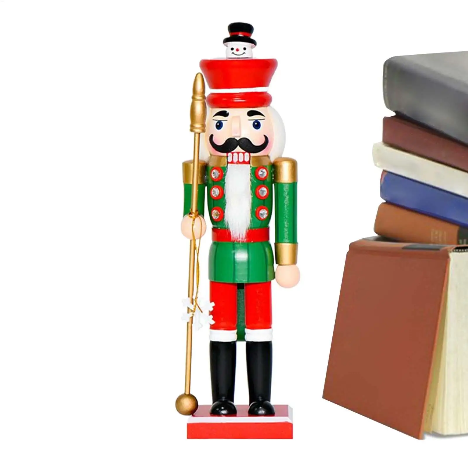 

Щелкунчик, солдат, 14-дюймовый настольный Щелкунчик, фигурки солдат, традиционные предметы коллекционирования, рождественский стол, центральная часть для книжной полки