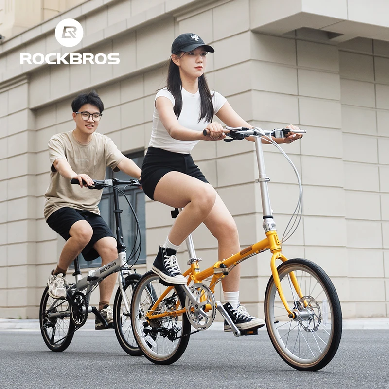 ROCKBROS VDS 20inch Folding Bike With Shimano RD-M310 8-speed Men Women Students Portable Disc Brake Folding Bicycle Two-Wheel