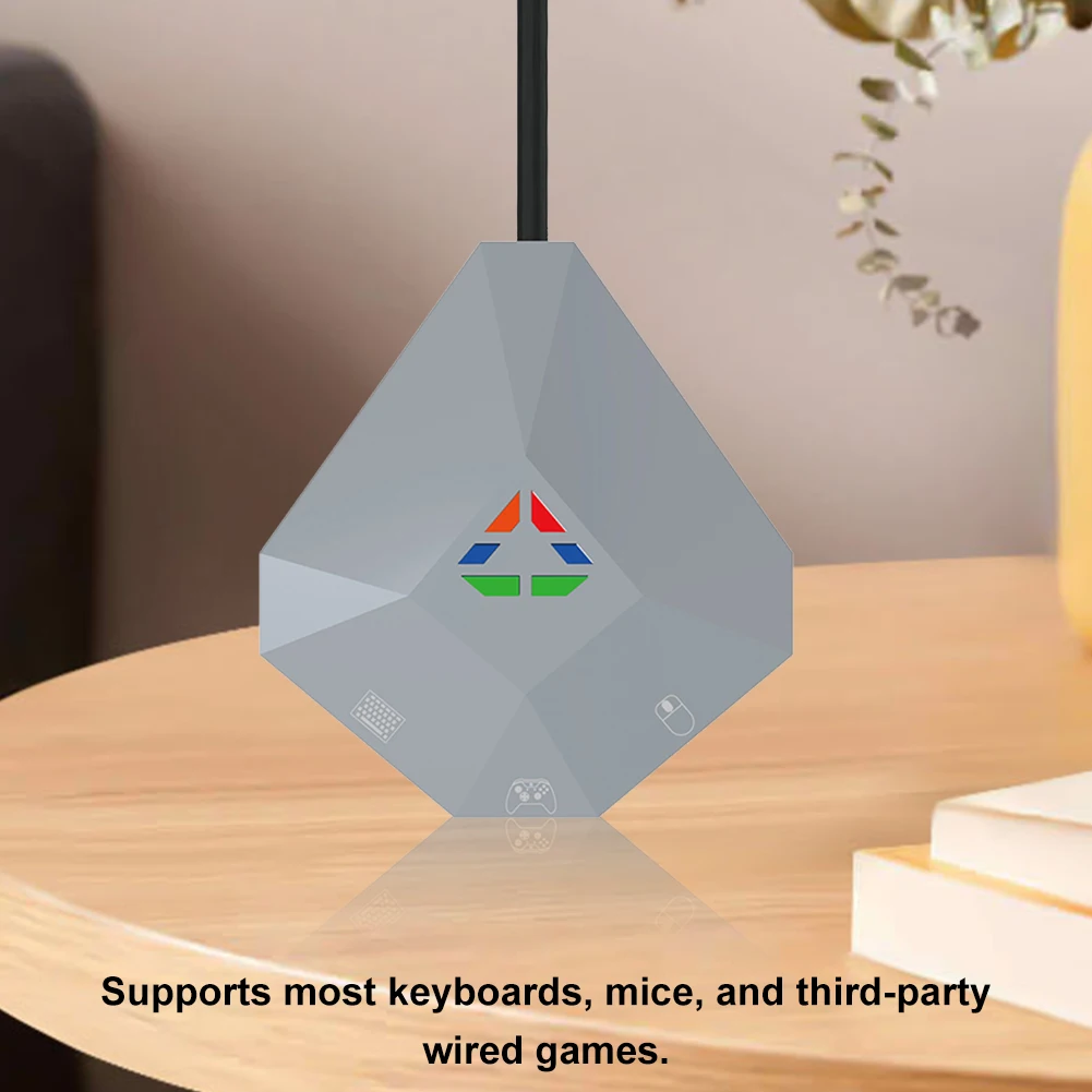 Connessione USB cablata Adattatore tastiera e mouse Convertitore tastiera e mouse per NS/Playstation 4/Playstation 3/Xbox One