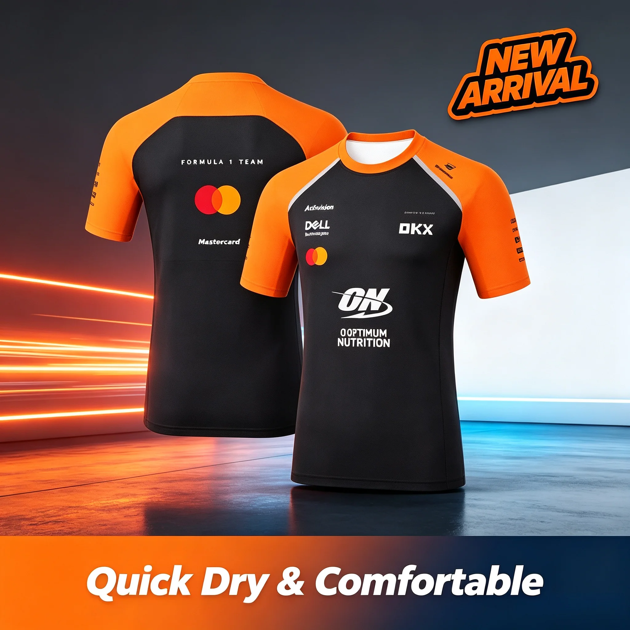 Lando Norris 1 Driver Summer Fashion 3D Quick-Dry Breathable Men's T-Shirt - Exclusive Racing Gear for Fans - Men's Clothing 26