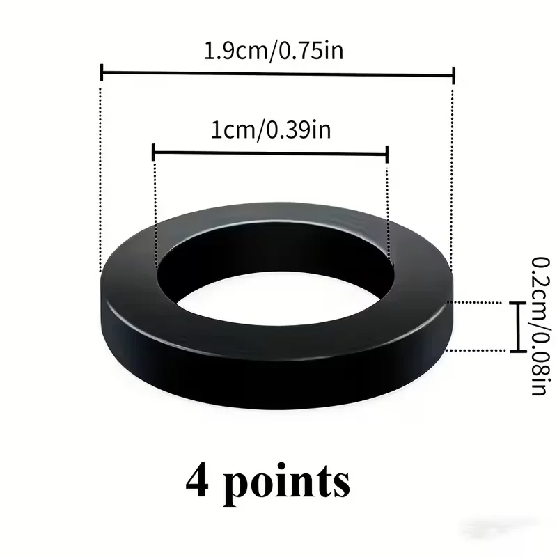 Universal 10/20-Pack 4-Section Standard Rubber O-Rings Plastic Washers Sealing Gaskets_Suitable for Corrugated Pipes, image 5