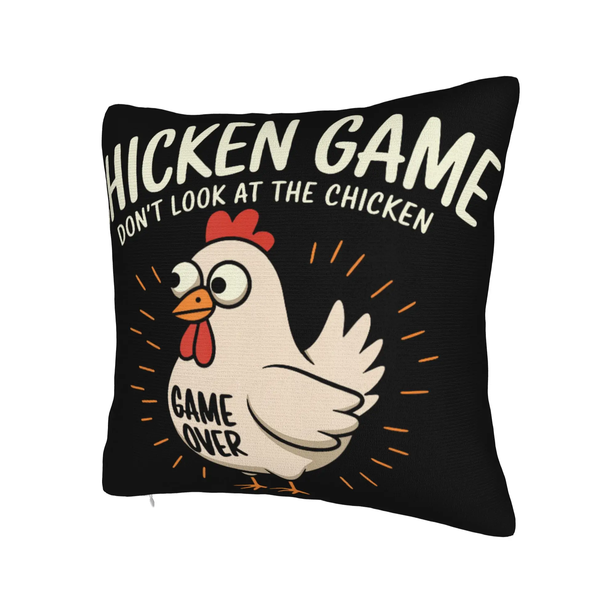 Decorative Pillow Covers Chicken Game Dont Look At The Chicken Product Car  Pillow Case Cover Drop Shipping Multiple Sizes