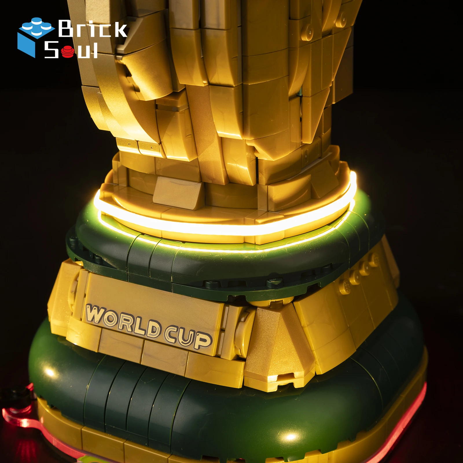 BrickSoul LED-Beleuchtungsset, geeignet für LEGO 43020 Editions FIFA World Cup Official Trophy, einfache Installation, versteckte Verkabelung – Detail 1