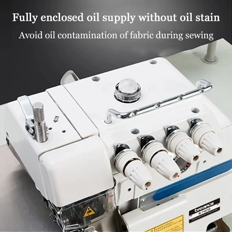 Super High‑Speed Direct‑Drive Overlock Sewing Machine, 3/4/5‑Line Industrial Overedge Serger for Garment Processing