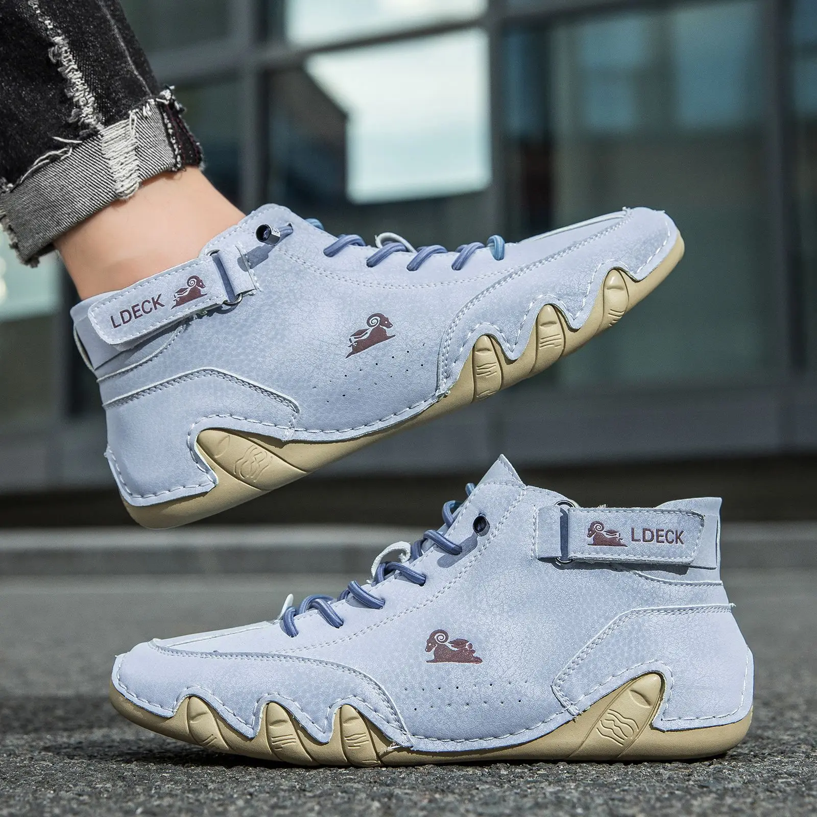 

Высокотехнологичные мужские ботинки, весенне-осенние высокотехнологичные ботинки Fierman's Boots Thiened Canvas Upper, ультра-мягкая кожаная внутренняя часть