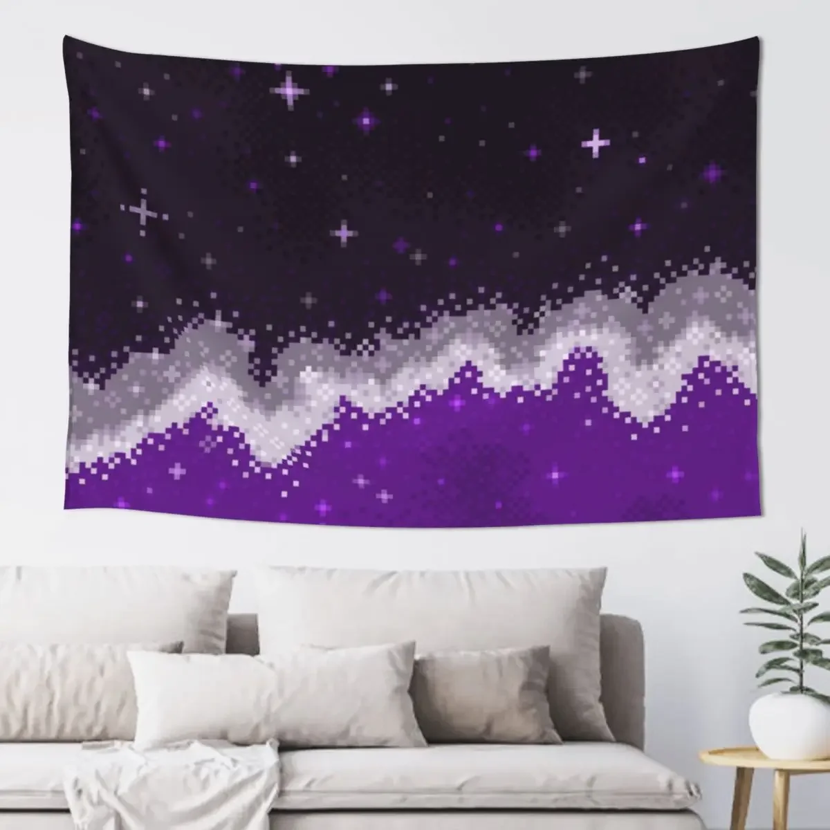 Ace Pride Flag Galaxy Tapestry Kawaii Room Decor Wall Hanging Decor Wall Deco Tapestry