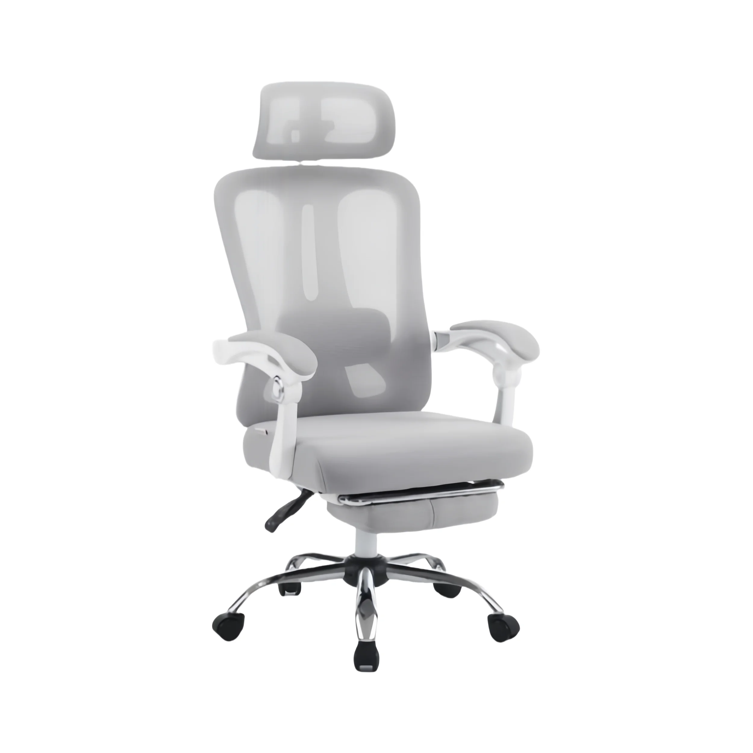 Ergonomic Mesh Chair with Swivel, Adjustable Lumbar Support & Headrest