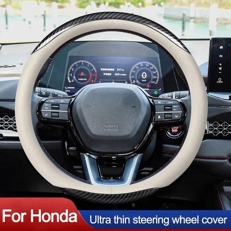 

Car Auto Steering Wheel Cover for Honda Accord Civic CRV Breeze Vezel XRV Avancier Integra Crider O Type Steering Wheel