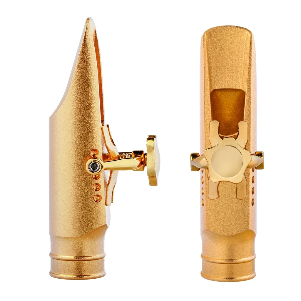 Professional Alto Saxophone Mouthpiece Saxofone Mouthpiece Sax MTP Adjustable Two Points Ligature Cap Size 6/7/8/9 Step Baffle