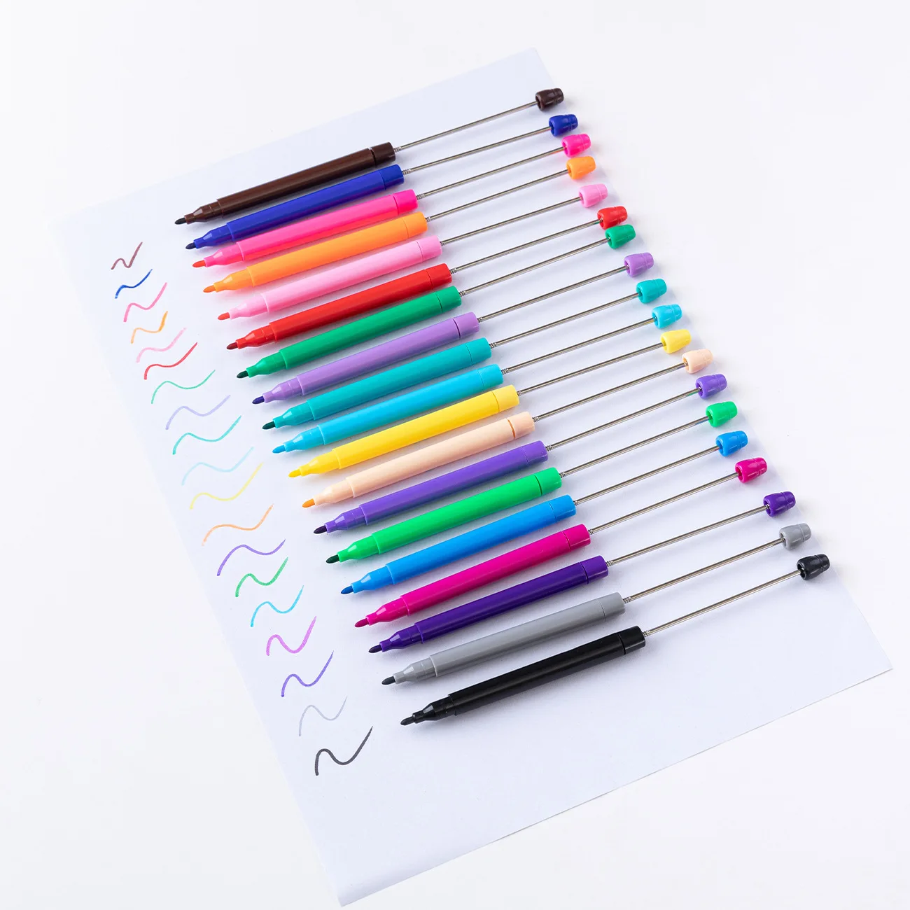 20pcs Graffiti Watercolor Pen Painting Pen Markers Drawing Colorful Mark Pen Highlighter Marker Pens School Supplies Highlighter