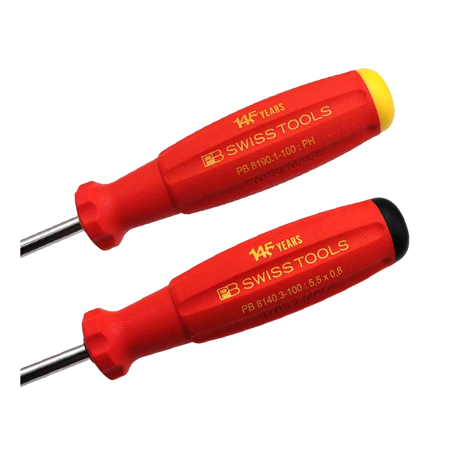 PB SWISS 2 PCS Anniversary Screwdriver Set 145th Limited Edition Screwdrivers for Slotted and Phillips Screws 888.SET