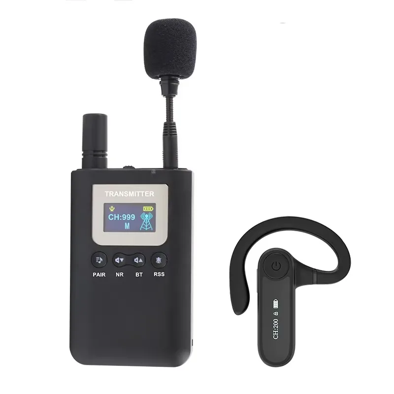 

Wireless Whisper Tour Guide System 2.4G Magnetic Charging for Simultaneous Interpretation Teaching Training Conference Church