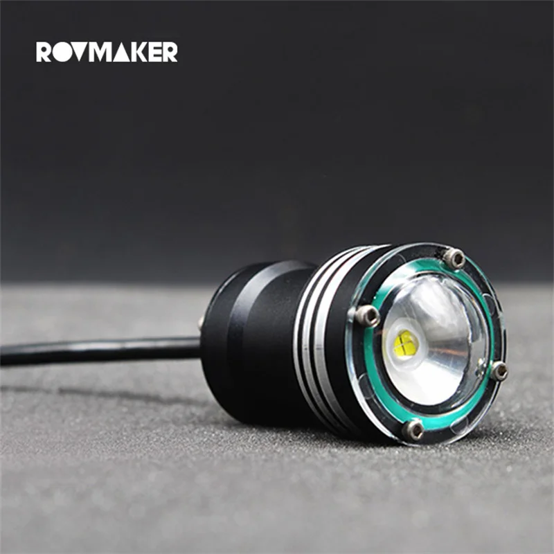 300m Depth Waterproof LED Light ROV 20W Underwater Robot 2200 Lumens PWM Mode Parts for RC AUV Remote Operated Vehicle