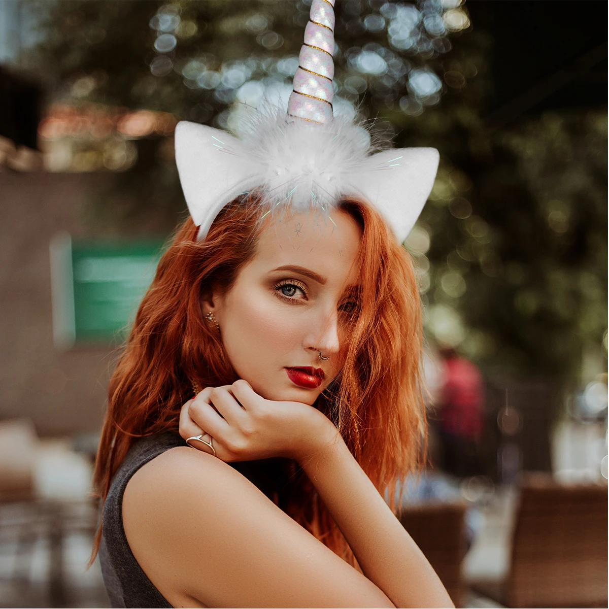

Unicorn Headband For Girls Cat Ears Cartoon Headbands Lighted Glowing Hair Luminous Hairband Headgear