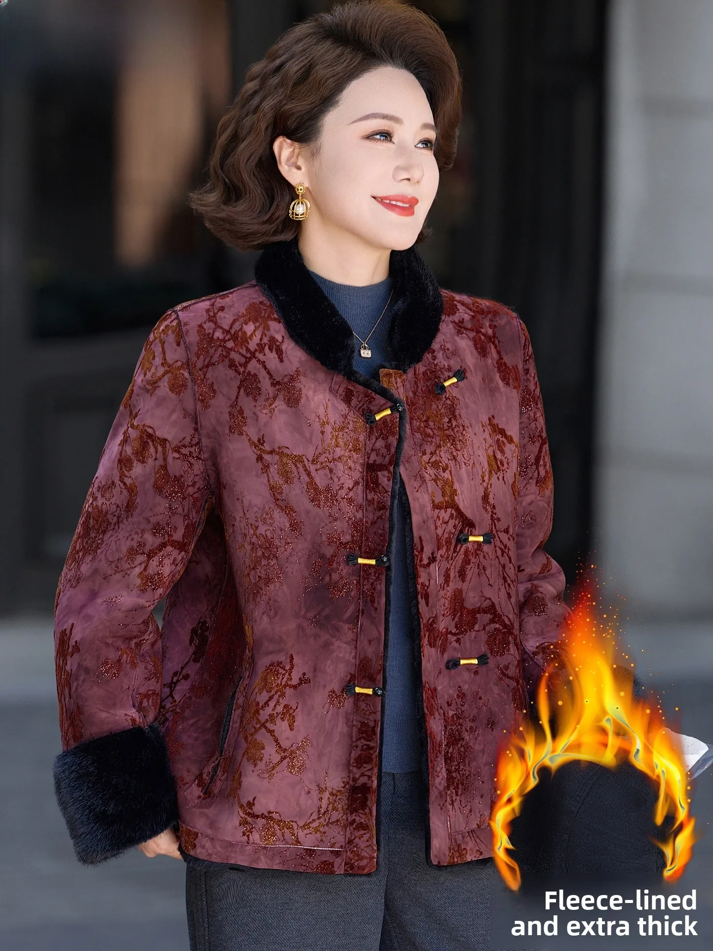 

Утепленное зимнее пальто из искусственного меха норки для мамы и бабушки, повседневное, прямого кроя, из полиэфирного волокна, с гарантией тепла