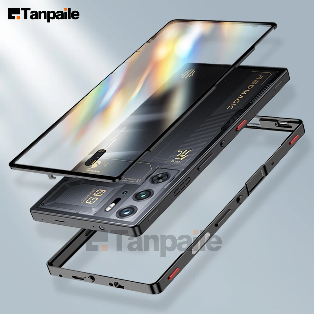 

Металлический каркас для RedMagic 9s Pro+, чехол для RedMagic 8s Pro+, чехол с алюминиевым замком, магнит, матовая задняя крышка для телефона