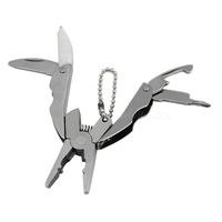 Outdoor Portable Multitool Pliers Knife Keychain Screwdriver Folding Mini Pliers Stainless Steel Herramientas Multi EDC Tool