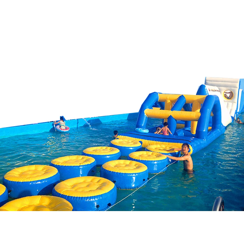 Summer Climbing Water Toys Inflatable Iceberg Slide Inflatable Floating Water Park Toys Water Sports for Adult&Kids