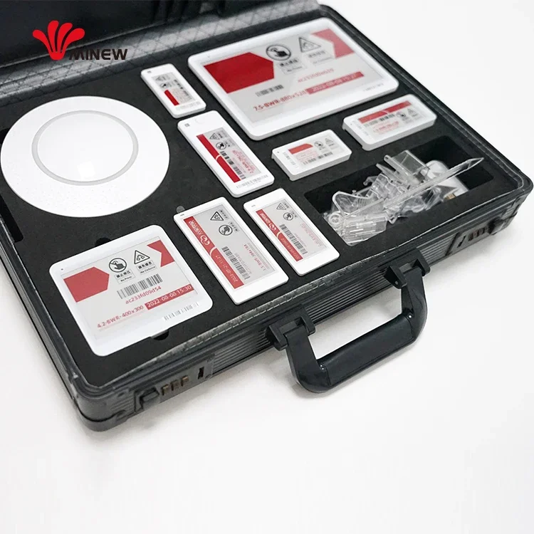 Wireless ESL Demo Kit Eink Electronic Shelf Label BLE 5.0 Digital Price Tag Safe Software API Integration Shop ERP POS WMS
