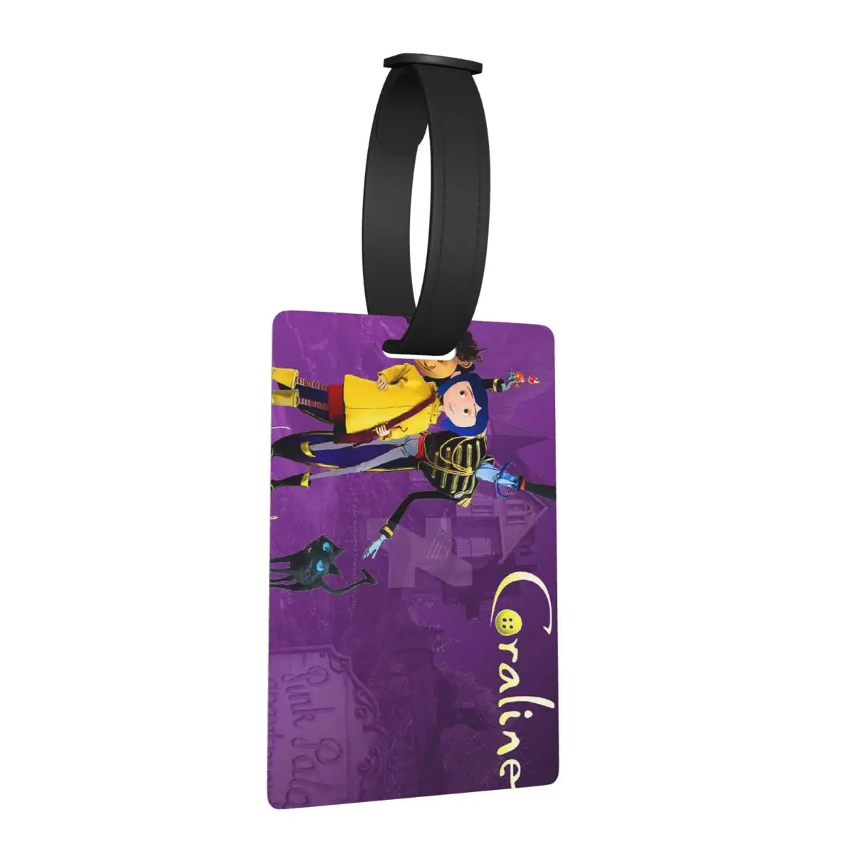 

Coralines Halloween Cartoon Anime Luggage Tags Suitcase Accessories Portable Baggage Boarding Tag Label Holder ID Name Address