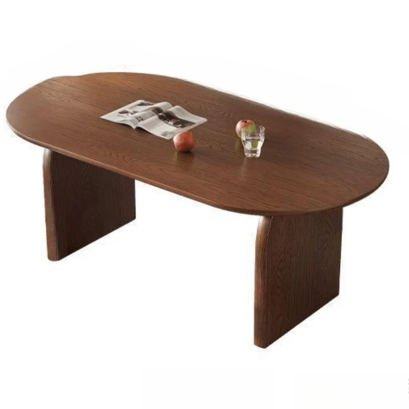 All solid wood dining table, medieval style, ash wood, dining table and chair combination, small household