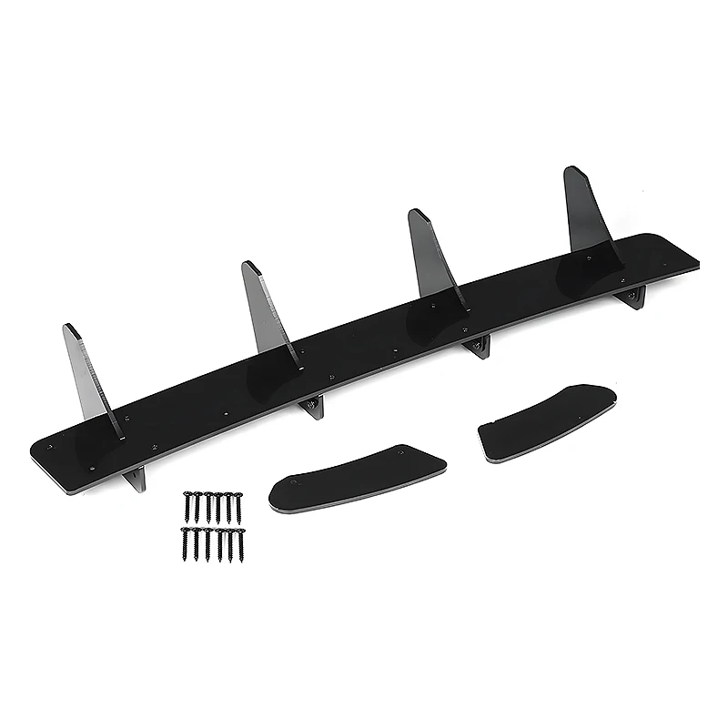 NEW Style Car Rear Bumper 4 Fins Diffuser For VW Volkswagen Golf 7 VII MK7 GTI 2013-2016 Rear Side Splitters Spoiler Lip