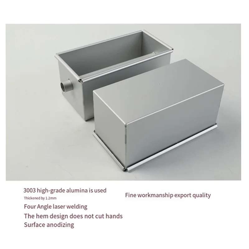 Długa forma do pieczenia ciasta Nieprzywierająca forma do ciasta w kształcie serca Kwadratowa forma do pieczenia chleba ze stopu aluminium z narzędziami do ciasta z rurką środkową