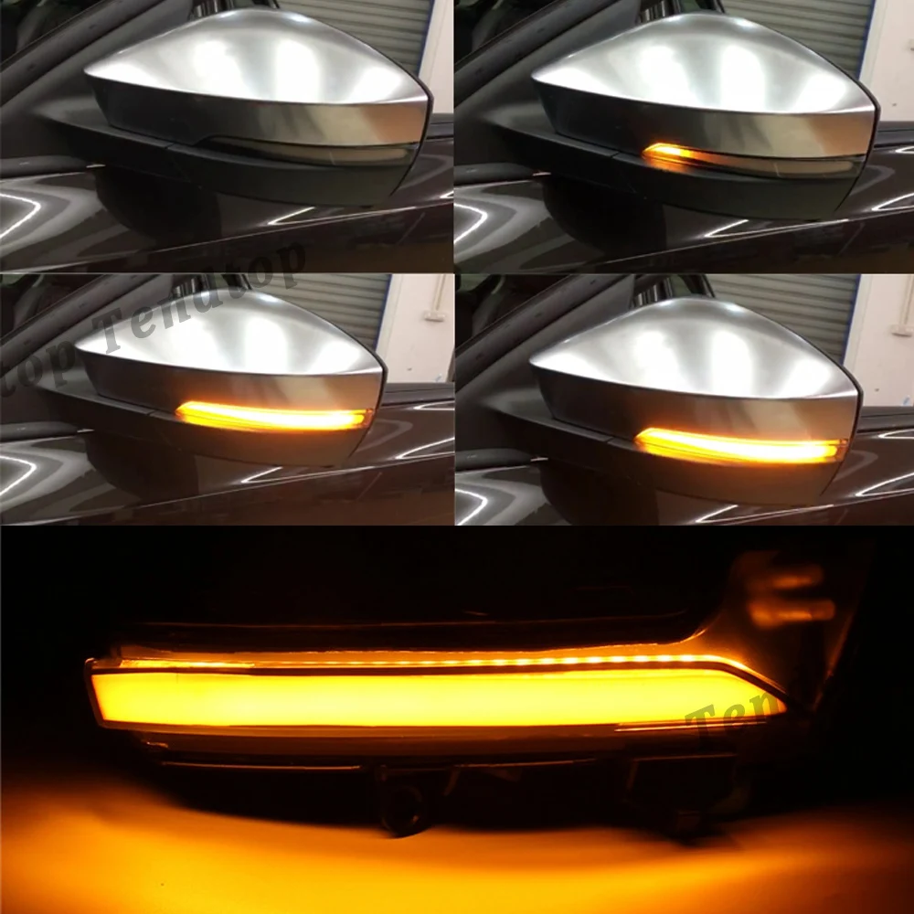 Reliable-Dynamic LED Turn Signal Light Lamp Side Mirror Light Blinker For Skoda Octavia Mk3 A7 5E T-Roc Troc 2014 -2020