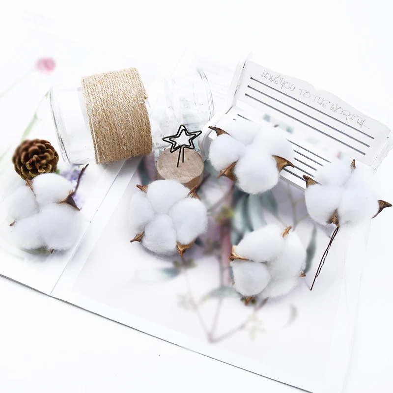 40/80 Stück Künstliche Blumen, Falsche Baumwollkugeln, Weihnachtsbaum, Pflanze, Hochzeit, Heimdekoration, Tischdekoration, Rahmenornament, DIY-Geschenk, Süßigkeitenbox – Detail 9