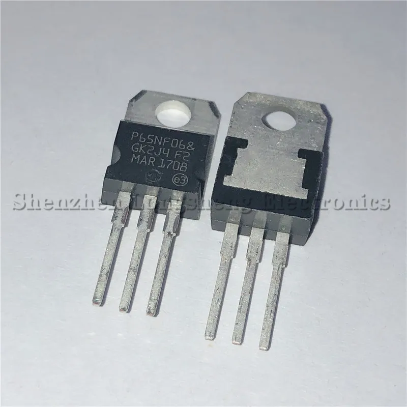 10PCS/LOT New P65NF06 STP65NF06 TO-220 MOS tube 65A60V triode In Stock