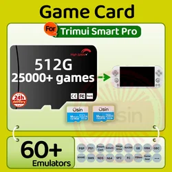 TF Game Card For Trimui Smart Pro Brick Retro Games More PSP PS1 portable Handheld Console H-Speed Gift Memory SD 512G 256G