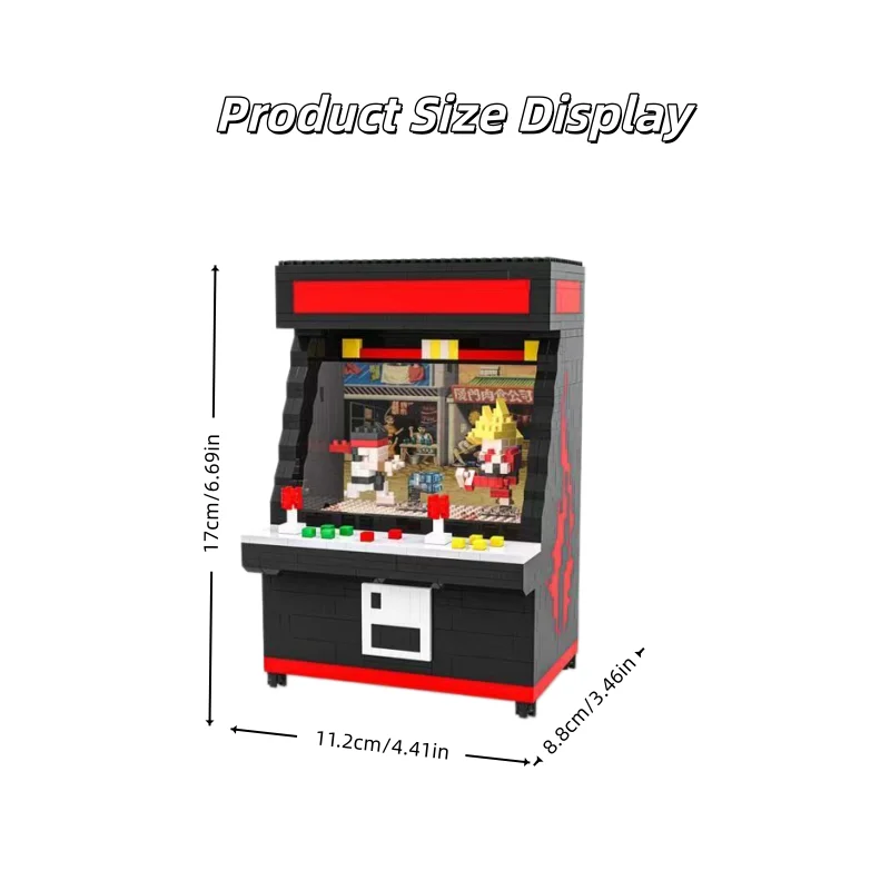 700+ Teile Klassischer Street Fighter Arcade-Schrank-Bausatz zur Dekoration und für die persönliche Sammlung (ohne Box) – Detail 5