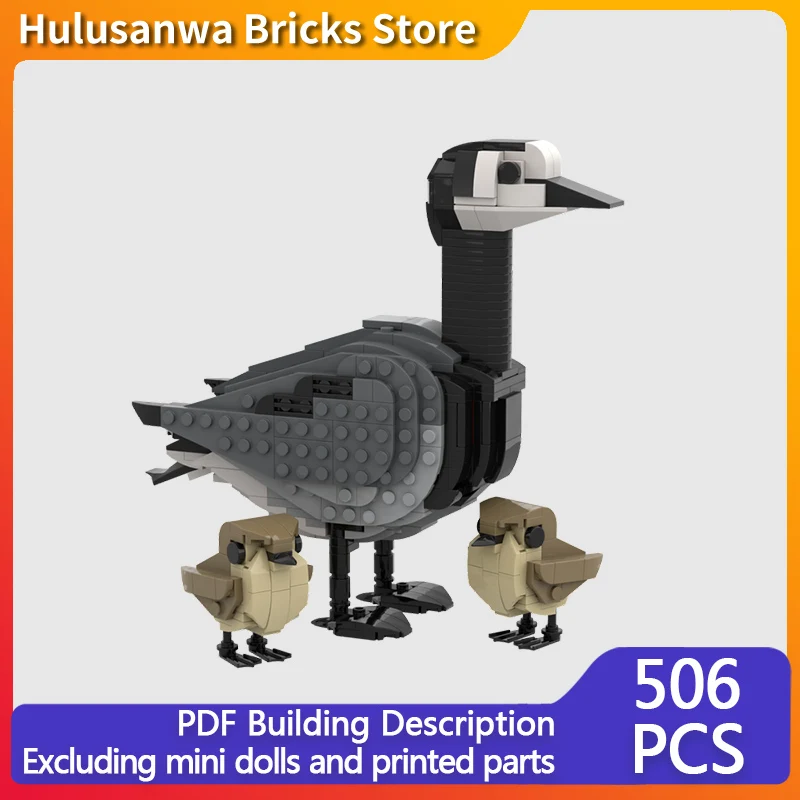 

Creators Animal Series Model MOC Building Block Barnacle Goose And Goslings Modular Technology Gifts Holiday Children Toys Suit