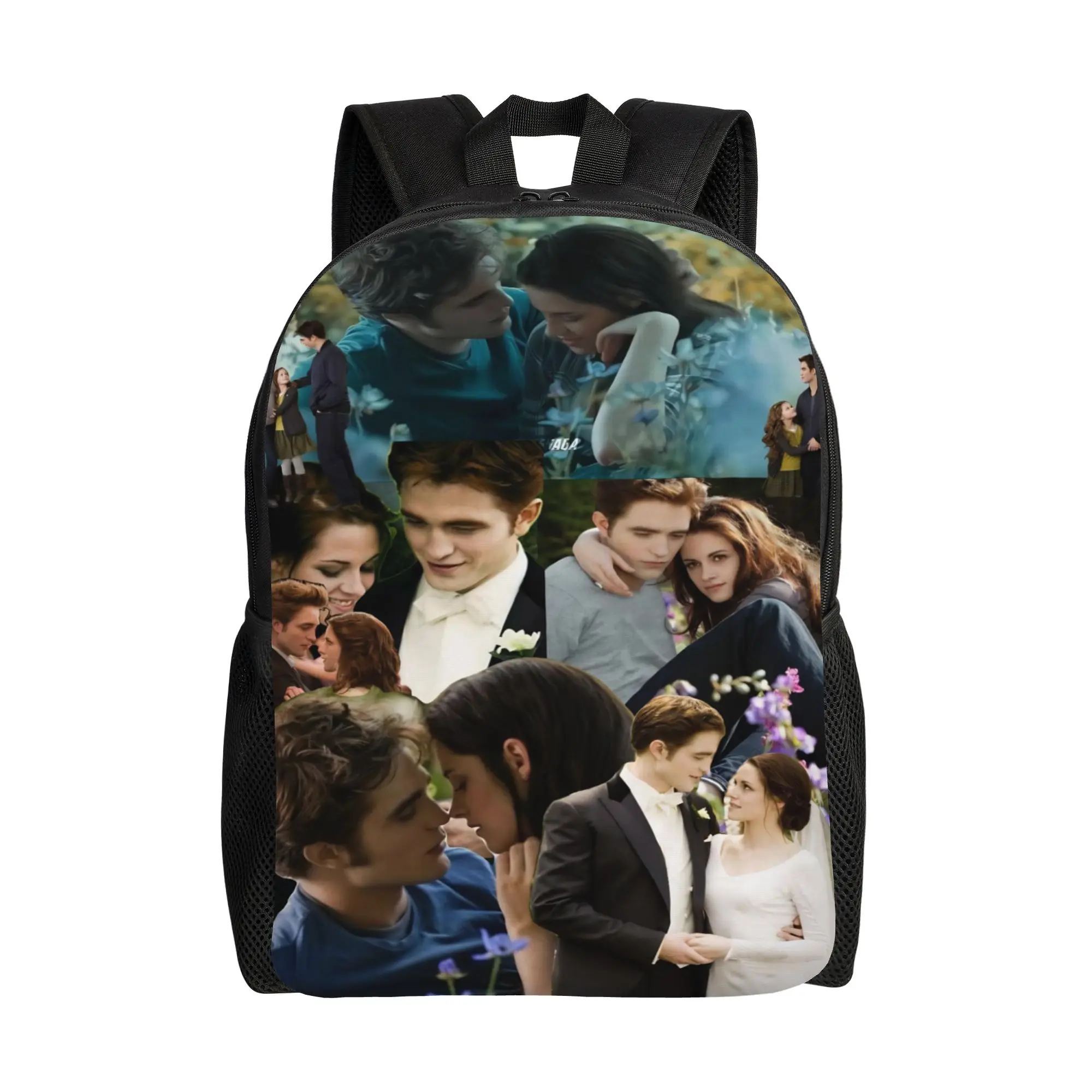 The Twilight Saga Movie Backpack for Men Women Casual High School Work Daypack Bella Edward Vampire College Shoulder Bag Gift