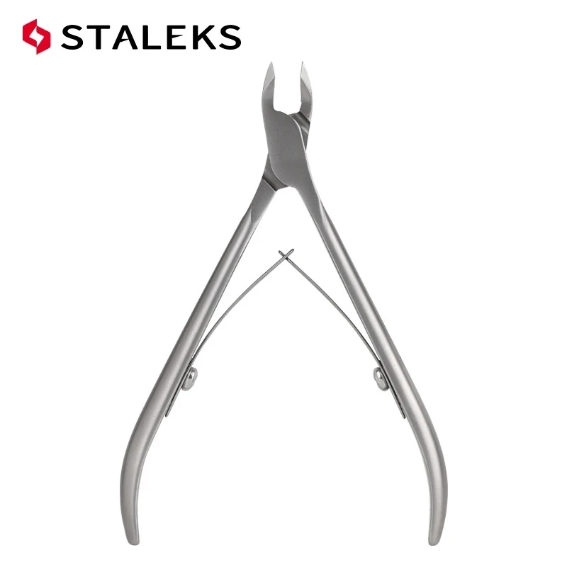 STALEKS NS-10-4 Manicure Trimming Dead Skin Clipper High Precision Stainless Stee Fingernail Toenail Cuticle Scissors Nail Tools