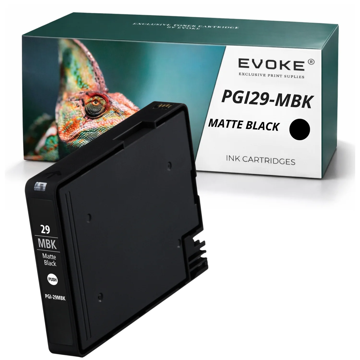 Evoke Compatibele Inkt voor Canon Pgi-29 Pgi29 4868B001 Zwart Mat Pixma Pro-1