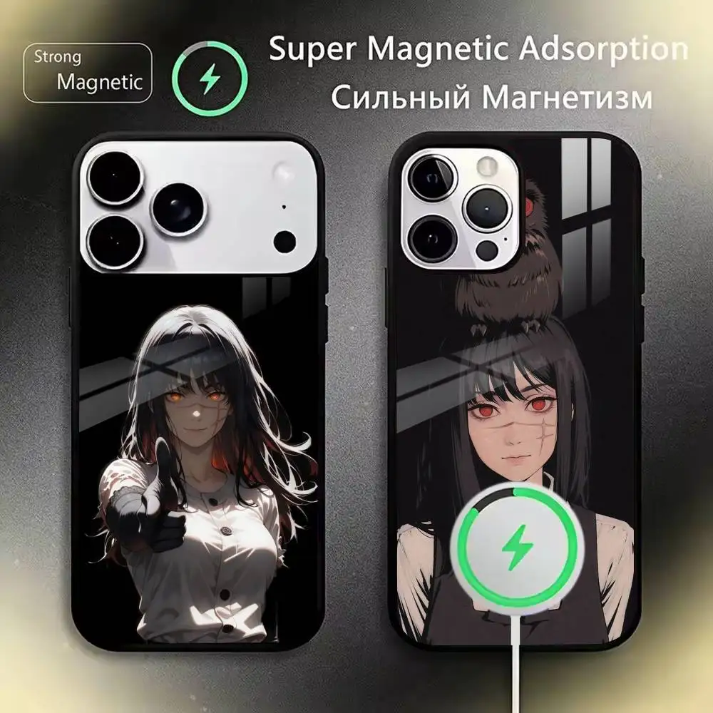Чехол для телефона Yoru Chainsaw Man Anime Classic для iPhone 17, 16, 15, 14, 13, 12, 11 Plus, Pro, Max с поддержкой магнитной беспроводной зарядки