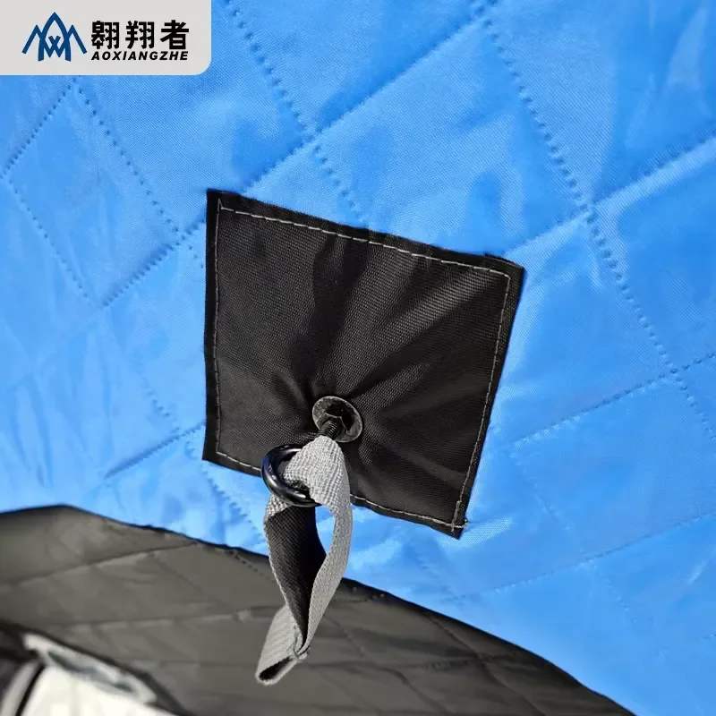 Custom Automatic Pop-Up Insulated Camping Tent for Winter for Outdoor Fishing Portable 4m Square Polyester Tent for Camping