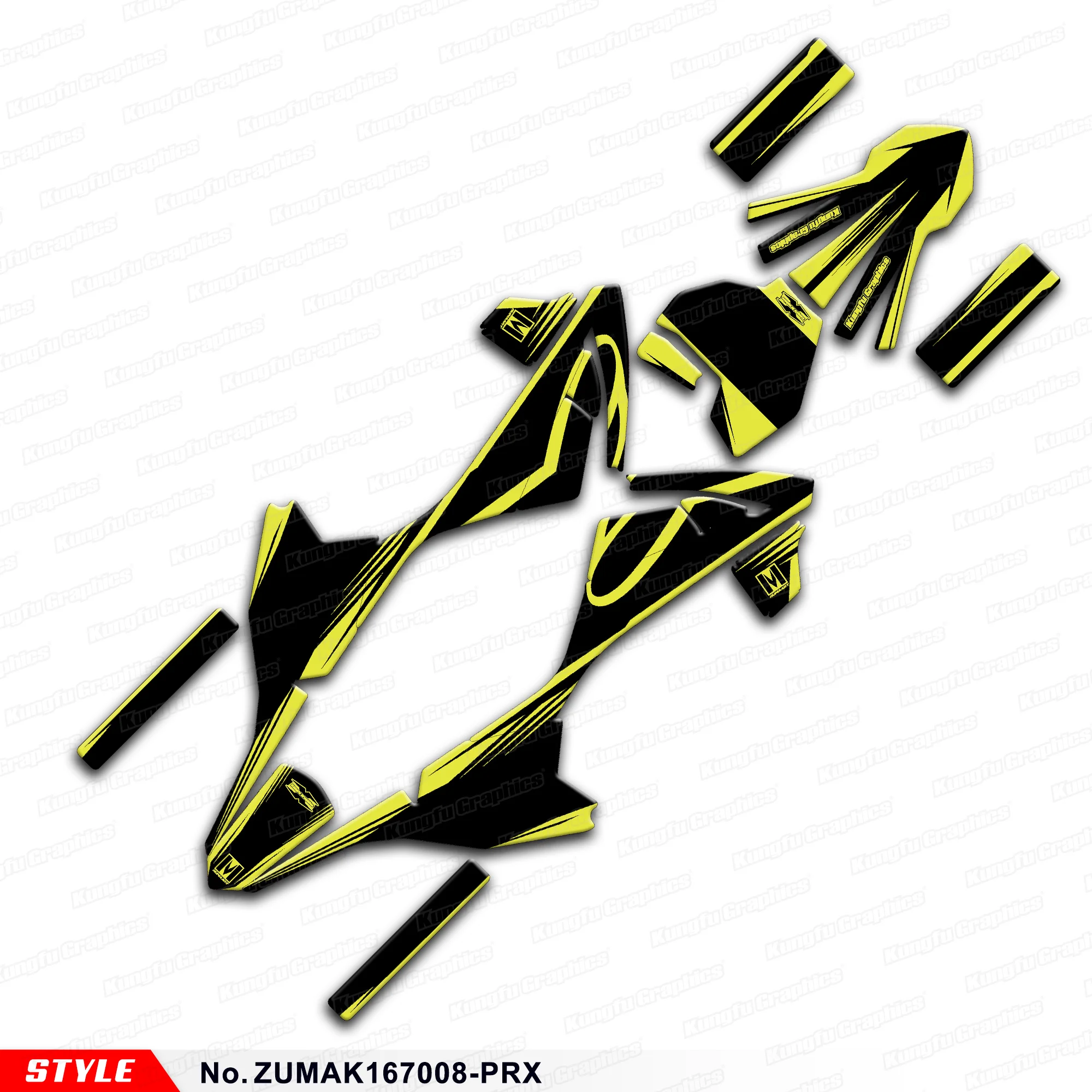 

Restyle Graphics Wrap Sticker for ZUUMAV K1 50 60 70 Kids Mini Dirt Bike, Style No.ZUMAK167008-PRX