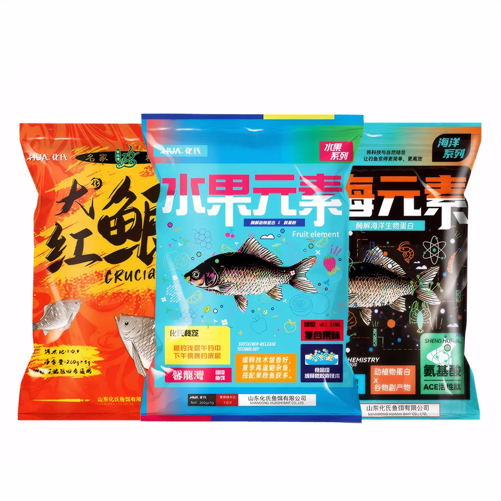 Huashi Carp Bait, Spring and Summer Fishing Bait Combination, Outdoor Fishing, Fishy, Fragrant and Fruity Bait