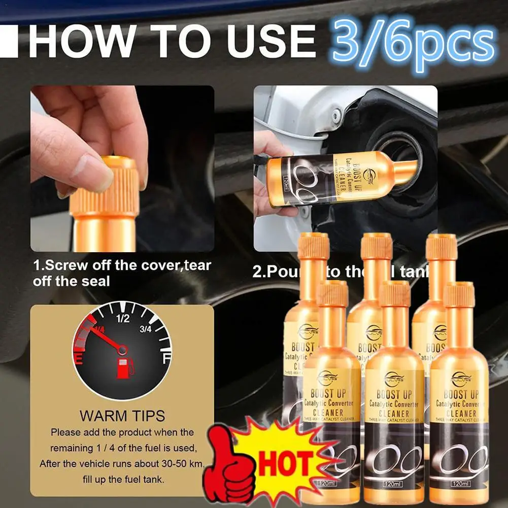 3/6PCS 360ML Promotion Car Catalytic Converter Cleaners To Automobile Engine CSV Clean Accelerators Catalysts Easy Cleaner