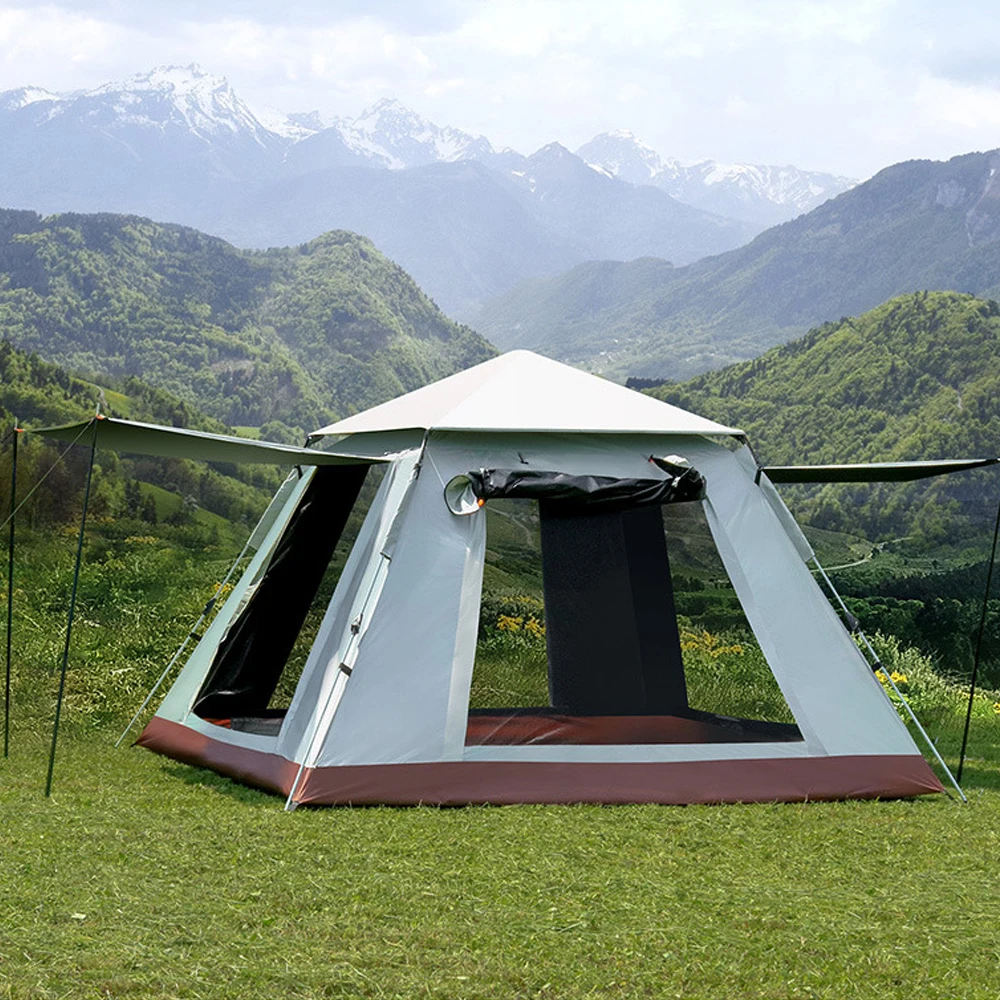 

Modification Outdoor Automatic Instant Popup Dome Tent 3-4 Persons Waterproof PU 2000-3000mm Family Picnic Camping Tent with Can