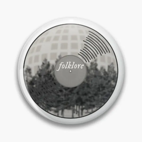 T Swift Taylor Folklore Vinyl Music Albu  Soft Button Pin Funny Creative Metal Lapel Pin Brooch Collar Hat Jewelry Women Lover